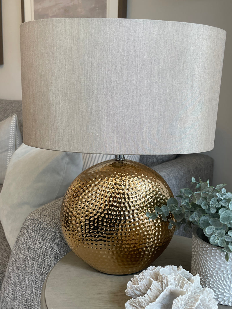 Mabel bronze gold textured lamp