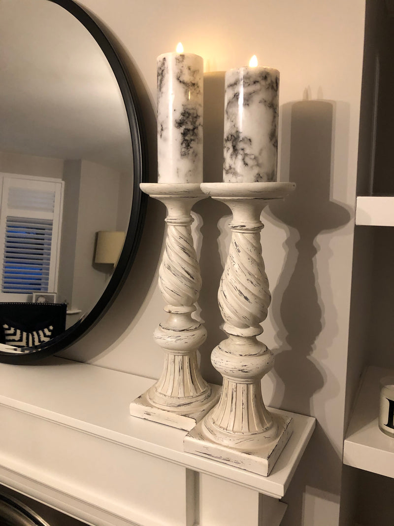 Luxe LED marble candle 3 sizes