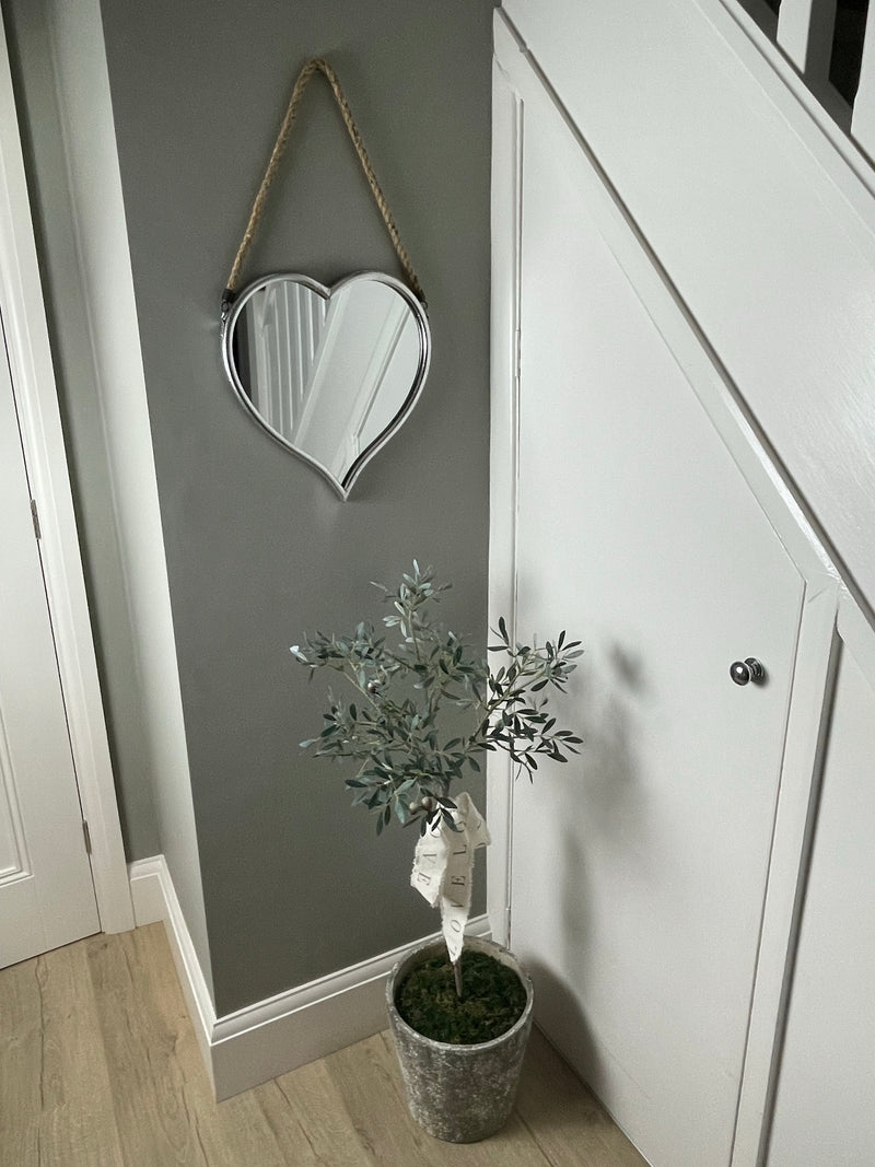 Brass arched floor standing mirror Abode