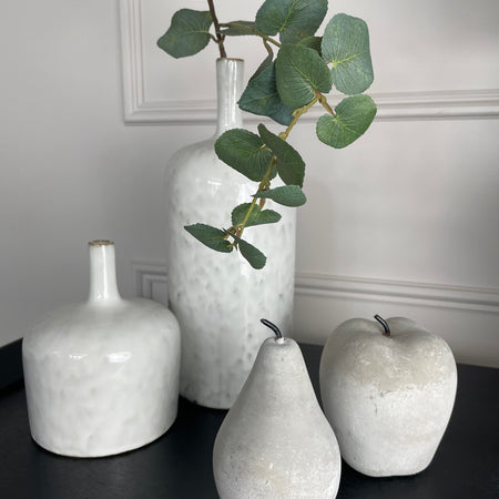 Cement stone Apple and Pear set