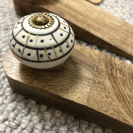 Wooden door stop wedges mixed style