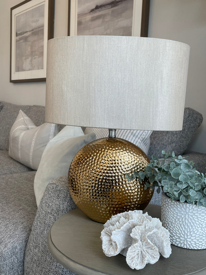 Mabel bronze gold textured lamp